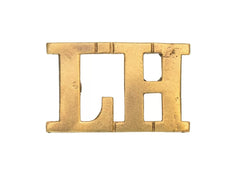 Australian Light Horse Shoulder Title Brass Metal