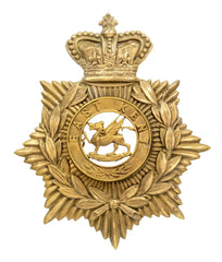 Helmet Plate & East Kent Centre Brass Metal