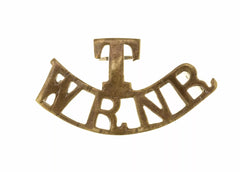T W.R.N.R Shoulder Title Brass Metal