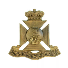 The Wiltshire Regiment Cap Badge Brass Metal