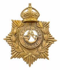 Helmet Plate & Oxfordshire Centre Brass Metal