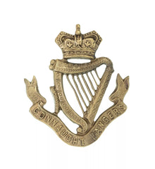Connaught Rangers Cap Badge Brass Metal