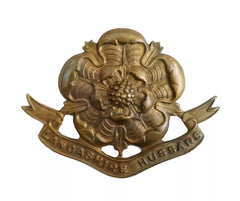 Lancashire Hussars Cap Badge Brass Metal