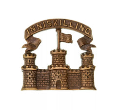 Inniskilling Fusiliers Cap Badge Brass Metal