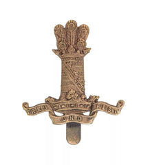 11th Hussars Cap Badge Brass Metal