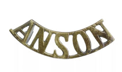 Anson Naval Division Shoulder Title Brass Metal