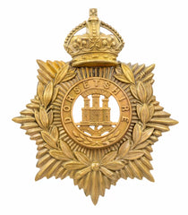 Helmet Plate & Dorsetshire Centre Brass Metal