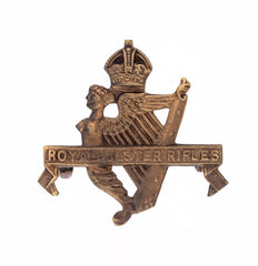 Royal Ulster Rifles Cap Badge Brass Metal