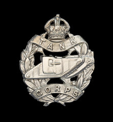 Tank Corps Cap Badge Hallmarked Silver