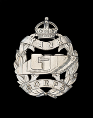 Tank Corps Badge Hallmarked Silver Right Facing