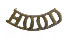 Hood Battalion Naval Division Shoulder Title Brass Metal