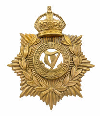 Helmet Plate & Connaught Rangers Centre Brass Metal