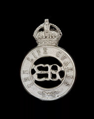 Edward VIII Life Guards Cap Badge Hallmarked Silver