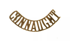 Connaught Shoulder Title Brass Metal