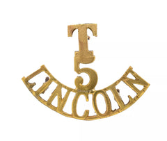 T.5 Lincoln Shoulder Title Brass Metal