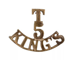 T 5 Kings Liverpool Shoulder Title Brass Metal