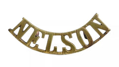 Nelson Battalion Naval Division Shoulder Title Brass Metal