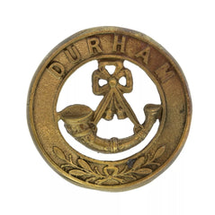 Durham Helmet Plate Centre Brass Metal