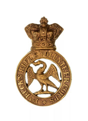 1st Bucks Rifle Volunteers Corps Cap Badge Brass Metal