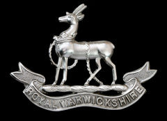 Royal Warwickshire Regiment Cap Badge Hallmarked Silver