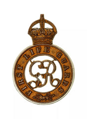 First Life Guards Cap Badge Brass Metal