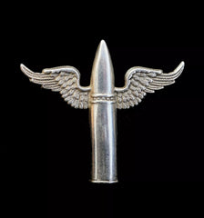 Royal Air Force Air Gunners Cap Badge Hallmarked Silver