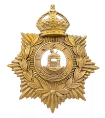 Helmet Plate & Essex 2 Castle Centre Brass Metal