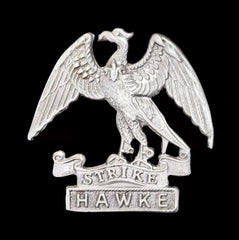 Hawke Battalion Royal Naval Division Cap Badge Hallmarked Silver