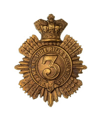 3rd Lanarkshire Rifle Volunteers Cap Badge Brass Metal