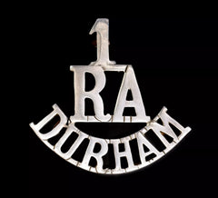 1.R.A Durham Shoulder Title White Metal