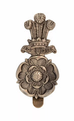 Yorkshire Hussars Cap Badge White Metal