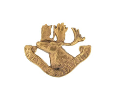 Canadian 1st NewFoundland Cap Badge Brass Metal