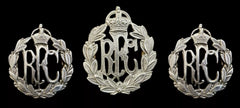 Royal Flying Corps Cap Badge & Collars Hallmarked Silver