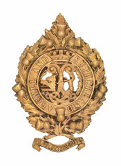 Argyll and Sutherland Highlanders VII Volunteers Battalion Cap Badge Brass Metal