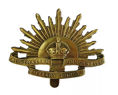 Australian Commonwealth Forces Cap Badge Brass Metal
