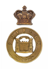 Suffolk Regiment 2 Castle Glengarry Badge