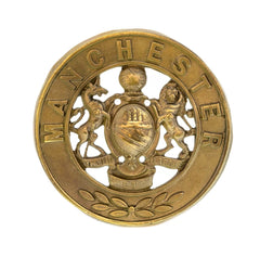 Manchester Helmet Plate Centre Brass Metal