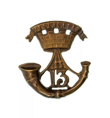 13th Somerset Light Infantry Glengarry Badge Brass Metal