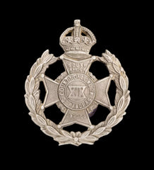 19th ST Pancras County of London Cap Badge Hallmarked Silver