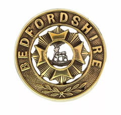 Bedfordshire Helmet Plate Centre Bi Metal