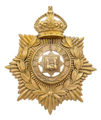 Helmet Plate & East Surrey Centre Brass Metal