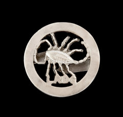 Long Range Desert Group Officers Cap Badge Hallmarked Silver