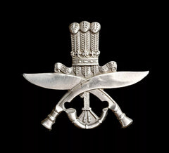 1st King's George's Own Gurkha Rifles Cap Badge Hallmarked Silver