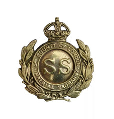 3rd County of London Imperial Yeomanry Cap Badge Brass Metal