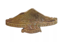 11th Taranaki Rifles New Zealand Cap Badge Brass metal