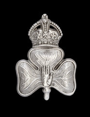 14th Royal Irish Rifles Cap Badge Hallmarked Silver