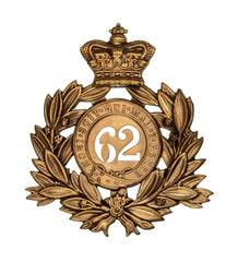 62nd Wiltshire Regiment Last Shako Plate Brass Metal