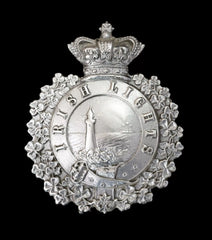Commissioners of Irish Lights Cap Badge Hallmarked Silver