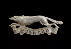 East Riding Forrard Yeomanry Cap Badge Hallmarked Silver