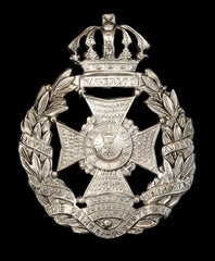 Rifle Brigade Helmet Plate Hallmarked Silver